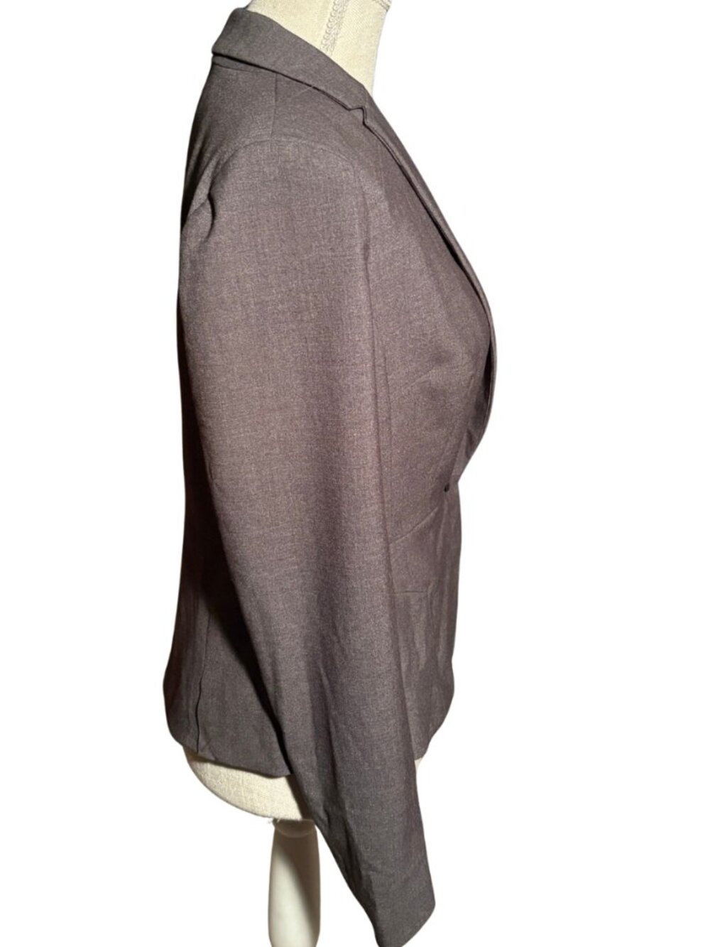 Worthington Blazer Size 6 Gray Career Jacket Fitted Tailored Office Stretch Work - Picture 3 of 7